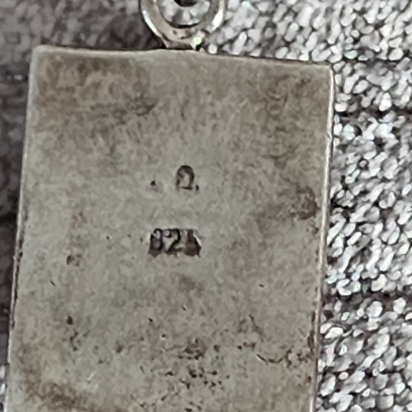 Silver 925/825 necklace and mother of pearl pendant - Picture 9 of 13